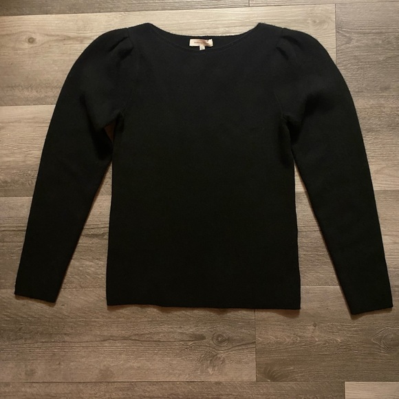 🎁 100% Cashmere Rebecca Taylor Long Sleeve, Sculpted Pullover Sweater - Picture 4 of 8